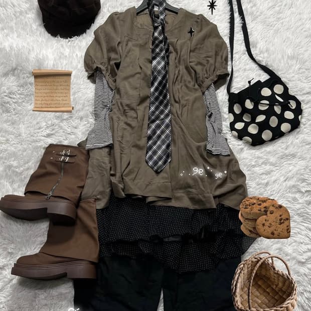 빈티지 모리걸 코디 세트