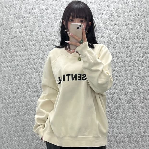 피어 오브 갓 에센셜 빈티지 캐주얼 빅로고 맨투맨 M C11184