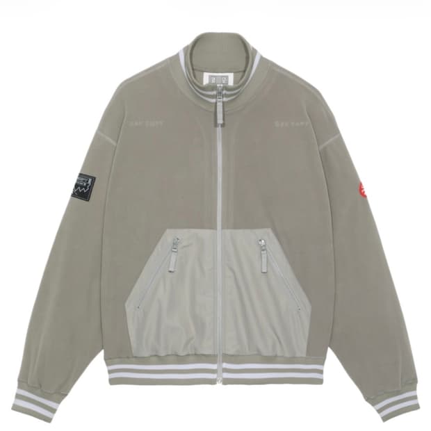 Cav Empt Fleece Zip Up Grey - 23SS