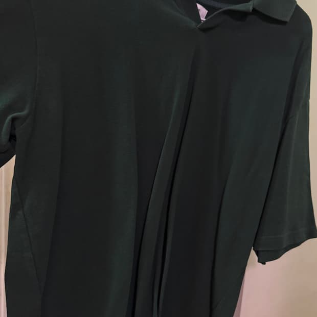 lab12 오버핏 피케티셔츠 (딥그린) xl