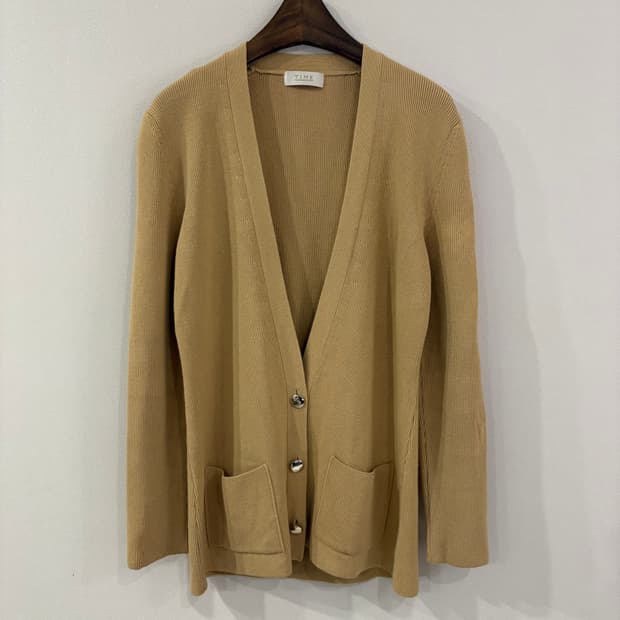TIME 타임 가디건 베이지