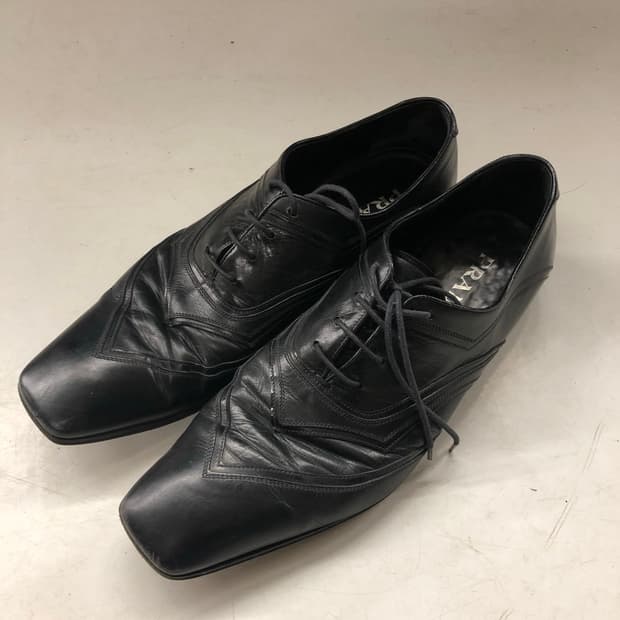 Prada 스퀘어토 더비슈즈 UK8.5