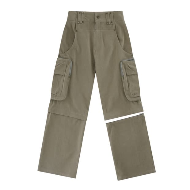 카시코 카고 팬츠 카키색 s사이즈