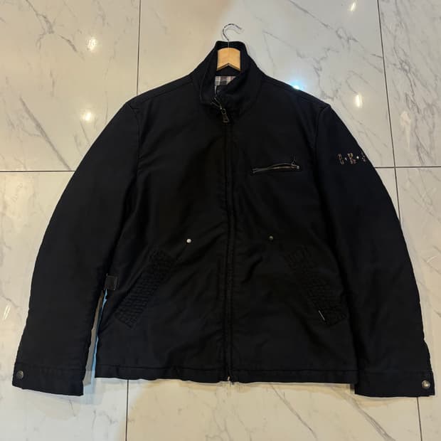 캘빈클라인 블랙 하이넥 스트릿 집업 자켓 클래식자켓 누빔 빈티지