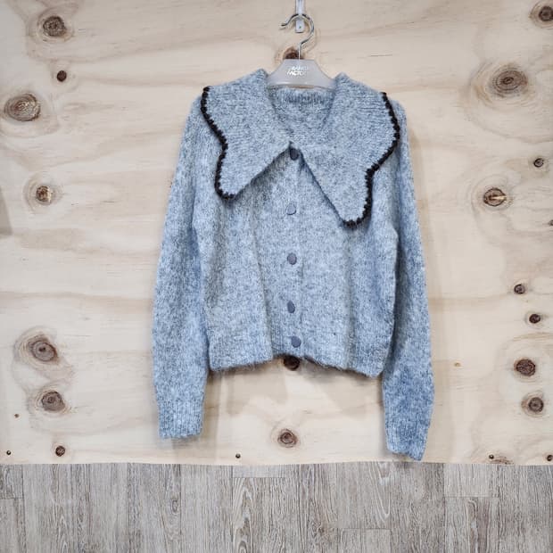 516) 러블리 카라 가디건