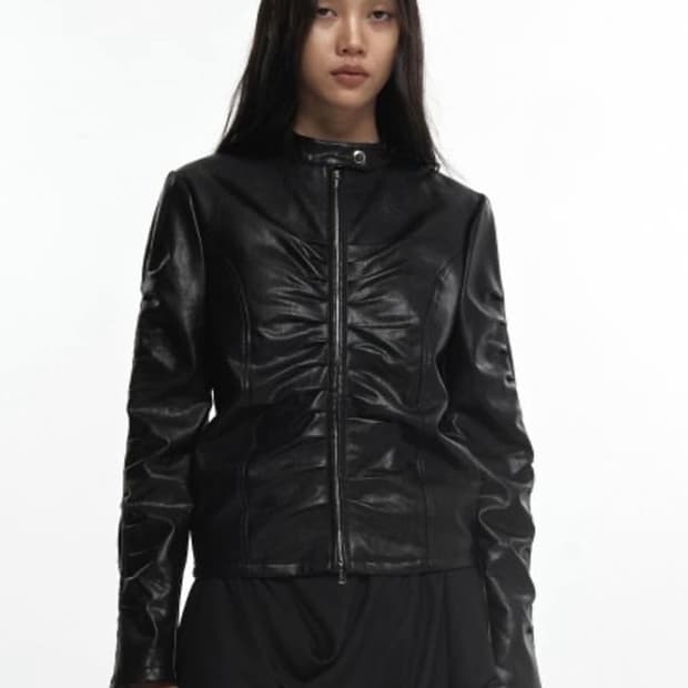 나체 셔링 레더 자켓 0사이즈