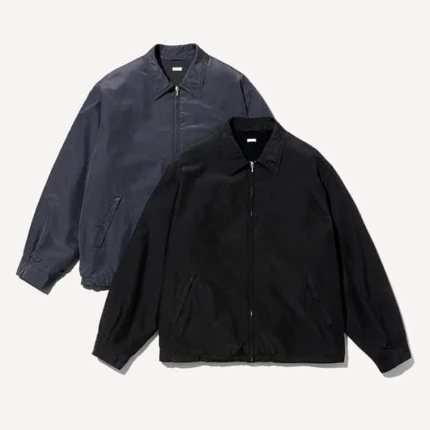 아프레쎄 25aw 실크 타페타 코치 자켓 블랙 1사이즈