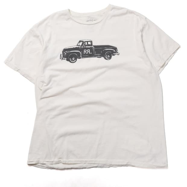 더블알엘 RRL Truck Printing T-shirt 

