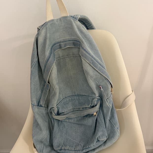 아메리칸 어패럴 데님 백팩