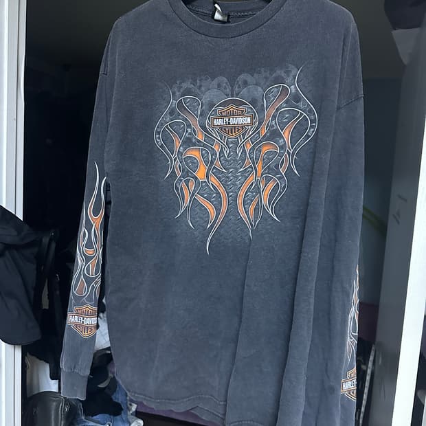 [2XL] 빈티지 할리데이비슨 롱슬리브
