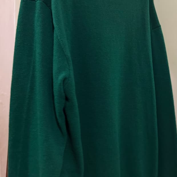 무신사스탠다드 오버사이즈 터틀 넥 니트 그린 L