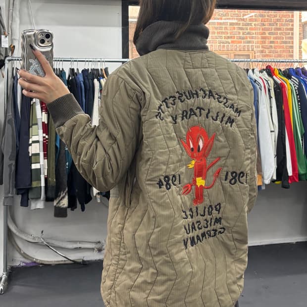VTG Mondanl 자수 누빔자켓
