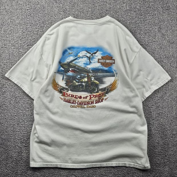 USA 할리데이비슨 빈티지 반팔 티셔츠 ( XL ) / 11848