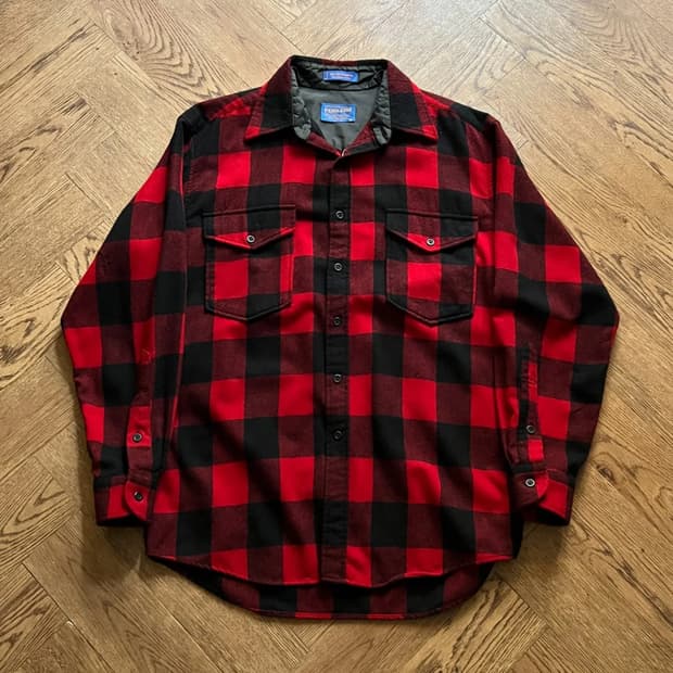 [M]펜들턴 USA 버팔로 체크 퓨어 버진 울 셔츠