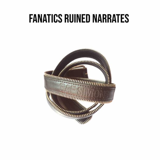 [OS] 라프시몬스 아카이브 지퍼 벨트