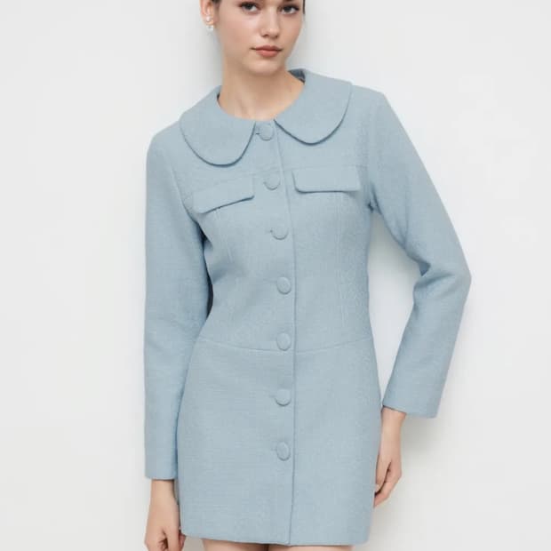 Cider 트위드 미니 원피스 