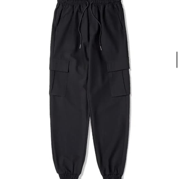 세븐셀라 미니멀 스탠다드 카고조거 슬랙스