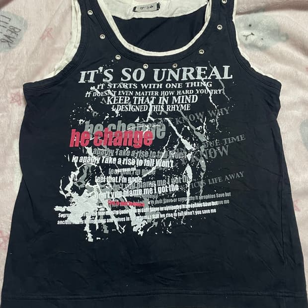 일본빈티지 펑크 나시 ☠️⚔️