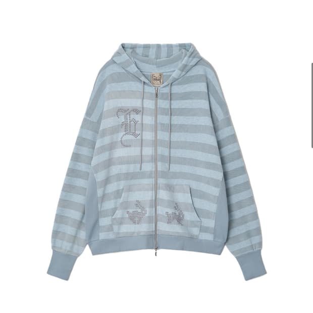 Eessay 에세이 하루 후드집업 블루