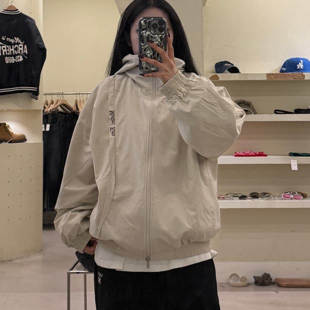 마뗑킴 레이어드 후디 벌룬 점퍼 U1260