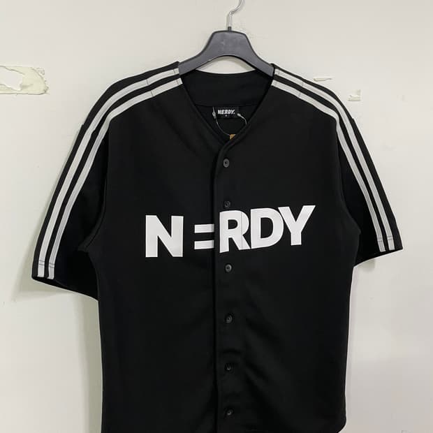 널디 베이스볼 반팔 셔츠 블랙