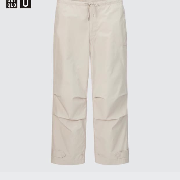 유니클로u 와이드핏 파라슈트 팬츠 xs 22ss 초판