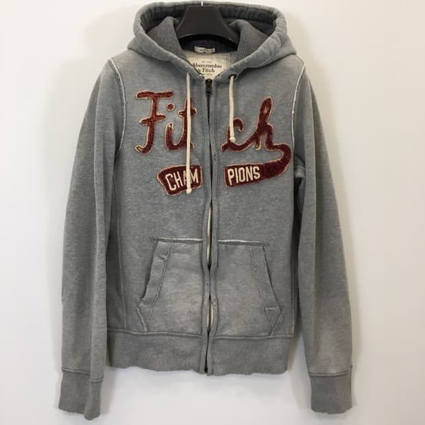 아베크롬비 Y2K 와인센터로고 빈티지 후드집업 M