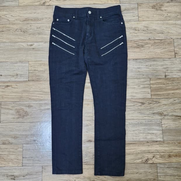 [30] SLP 생로랑 FW15 5 지퍼 D02 블랙 데님 팬츠
