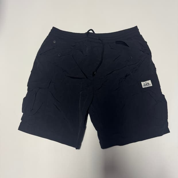 Lee 리 투 포켓 나일론 밴딩 카고 반바지 블랙 XL 33.8인치