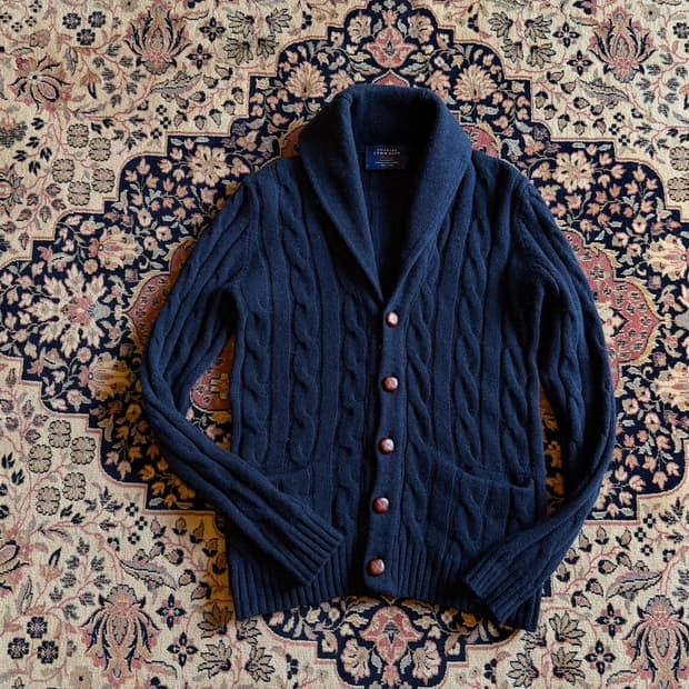 찰스티륏 숄칼라 가디건 100