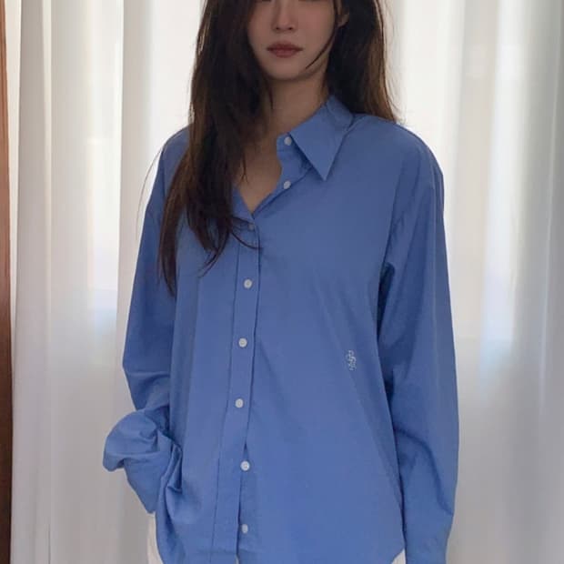 시티브리즈 링클프리 블루셔츠