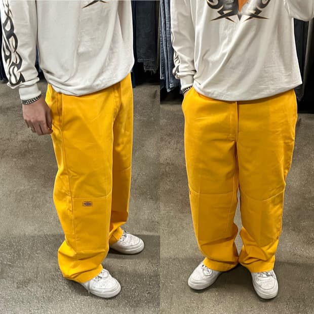 00s 디키즈 더블니 옐로우 (32“)