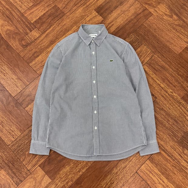 M 라코스테 슬림핏 스트라이프 남방 셔츠 