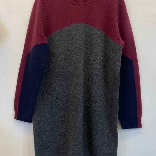 라코스테 울니트원피스:) 롱니트 메리노울100% 라코스테40사이즈