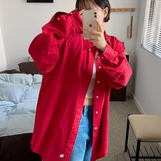 폴로 랄프로렌 솔리드 셔츠 (Man 2XL)