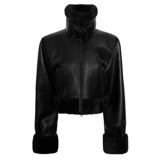 보헤미안서울 하이넥 숏 무스탕 22fw