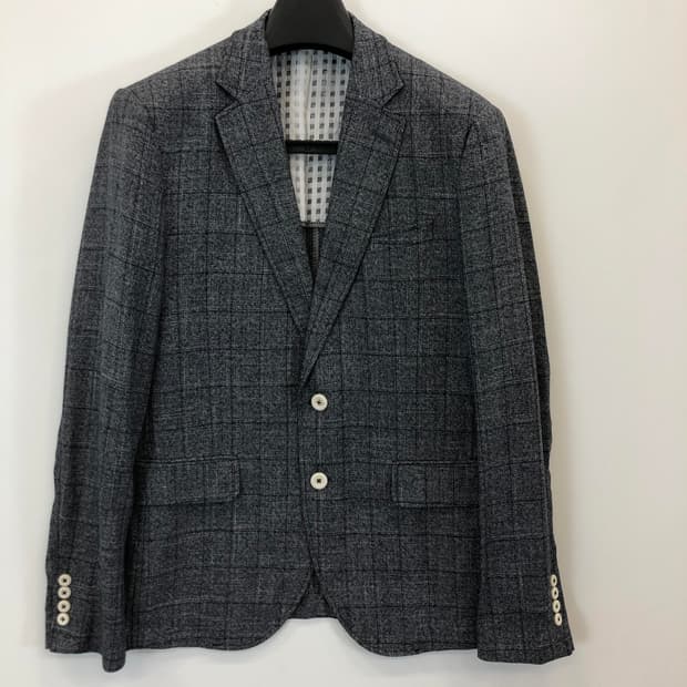 지이크 체크 혼방자켓 105 사이즈