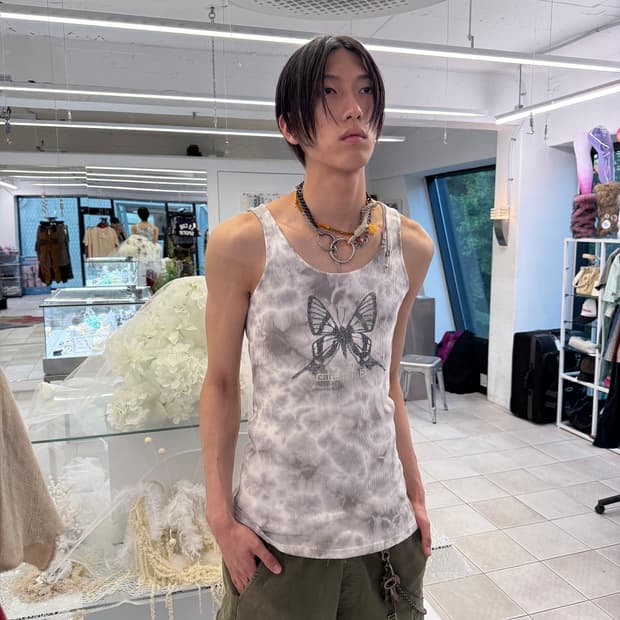 tiedye rib sleeveless