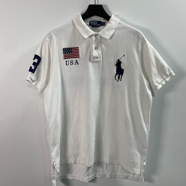 폴로 랄프로렌 빅포니 USA 성조기 반팔 카라티 (on.517)