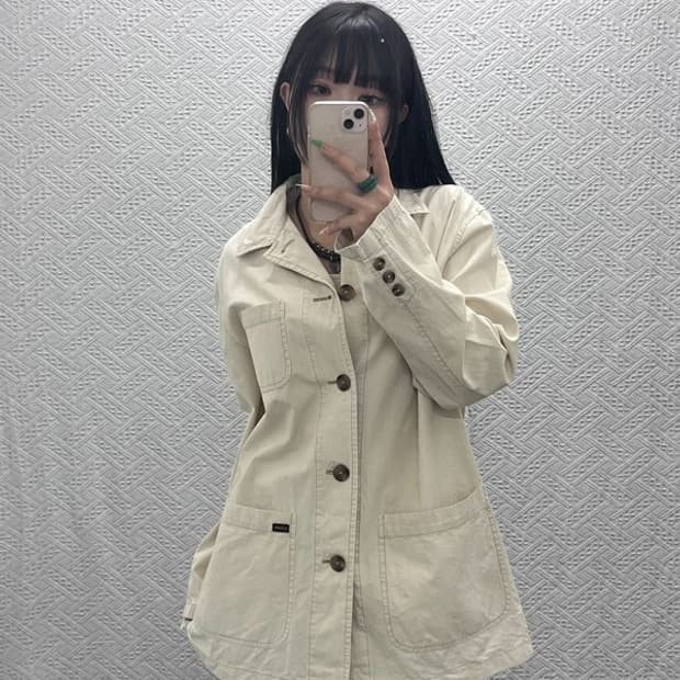 폴로 랄프로렌 진스 베이직 하프코트 셔츠 워크자켓 L C09129