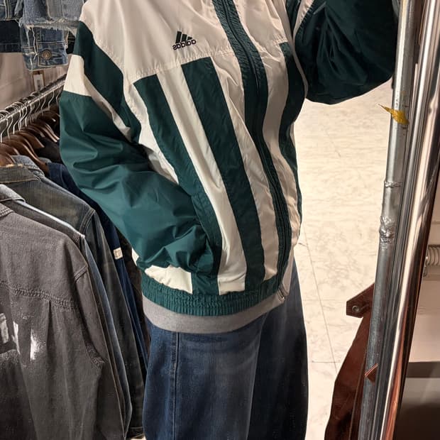 (정품/L) 아디다스 올드스쿨 바람막이 a1