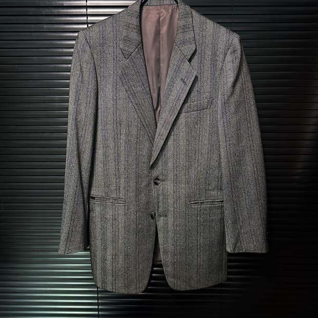 크리스찬 디올 체크 울 일본판 2버튼 블레이져 자켓 명품 빈티지 Dior