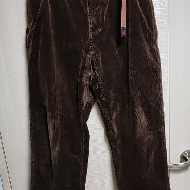 그라미치 브라운 코듀로이 벨티드 골덴 팬츠 L