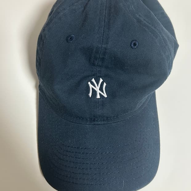 MLB 워시 미니 로고 볼캡 네이비