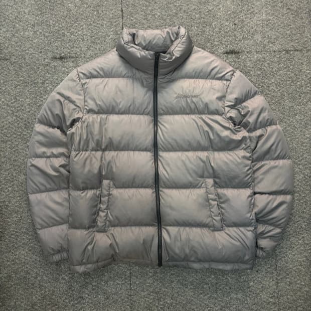 퍼스트다운 그레이 패딩 100
