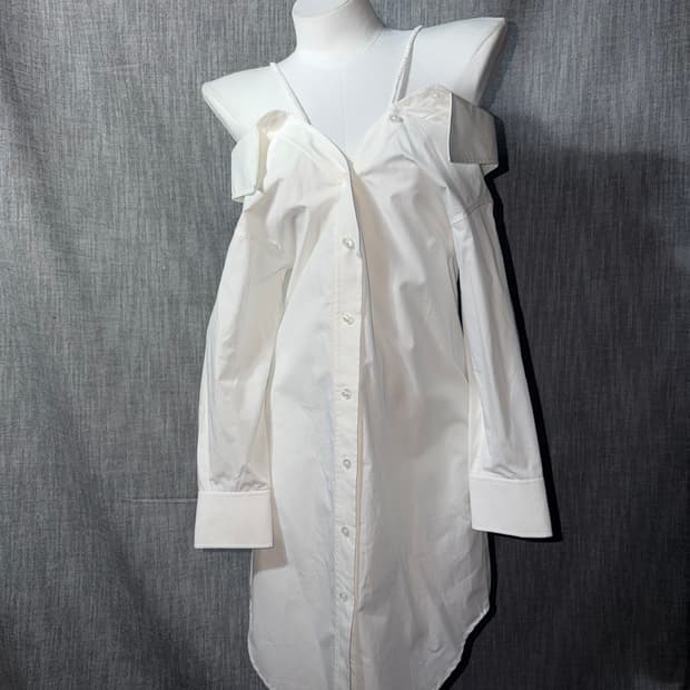 알렉산더왕 셔츠 오프숄더 원피스