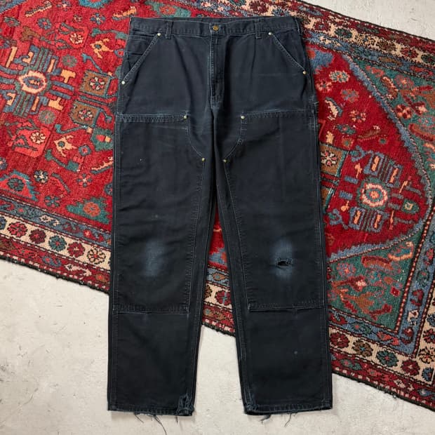 OG 칼하트 더블니 블랙 칼하트 썩블니 카펜터