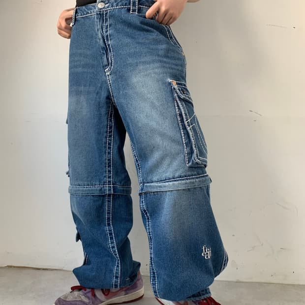 트루릴리전 x 패치 팬츠