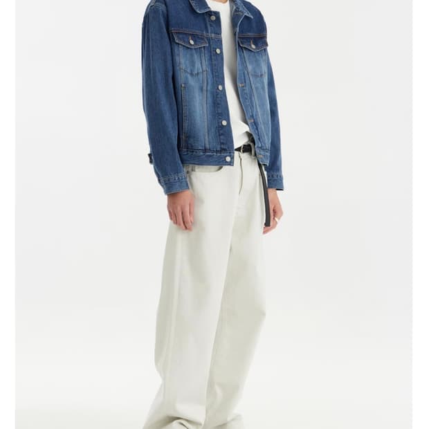 유스 데님 트러커 자켓 m