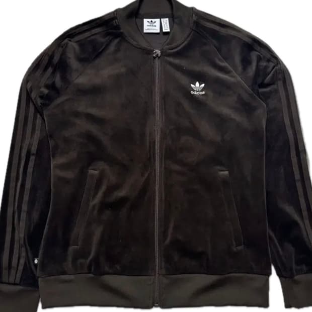 [초대장급] 아디다스 다크초콜릿 벨벳 트랙탑 져지